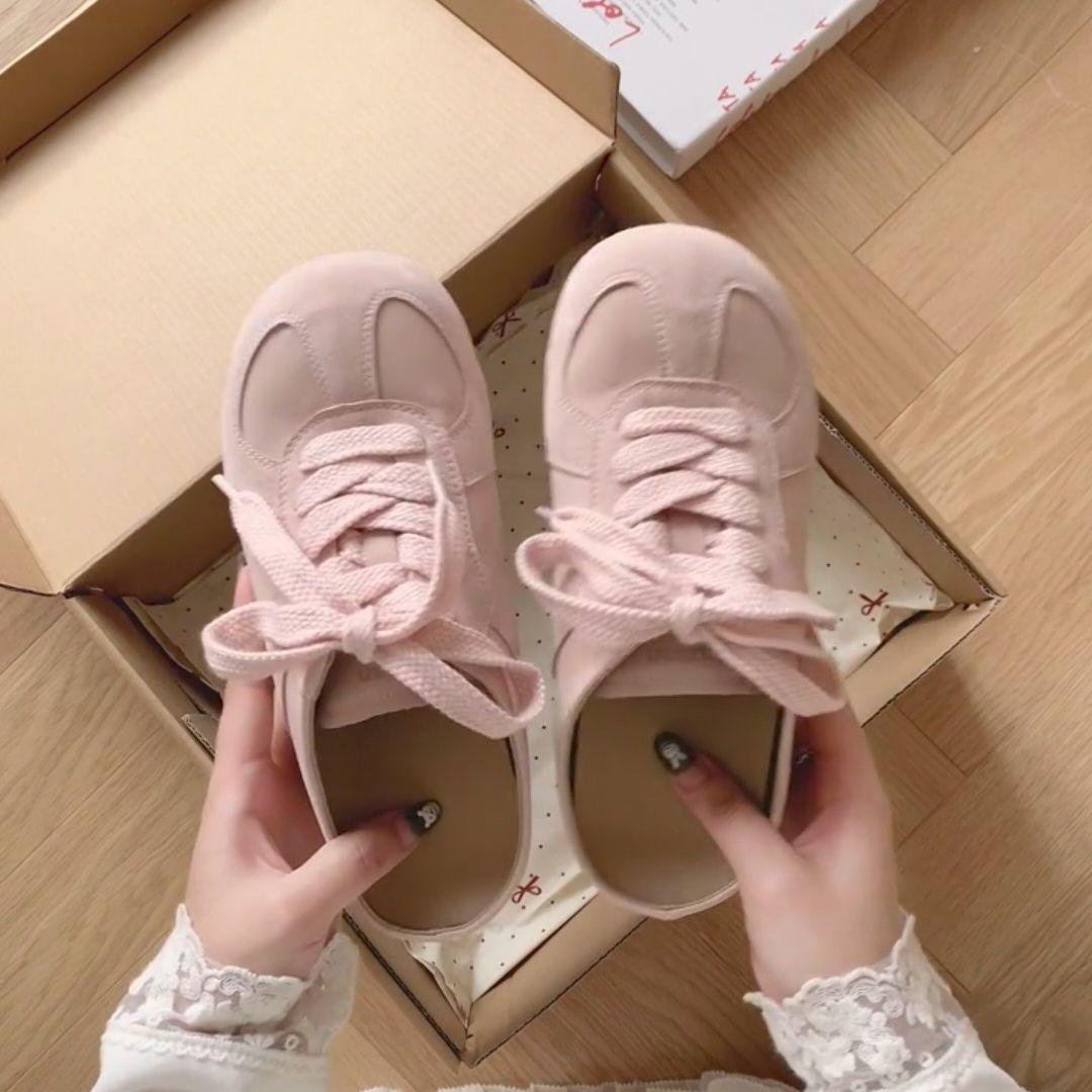 

Pink thick-soled inner height-increasing shoes bag head half slippers women s summer wear new one-pedal ugly cute sandals 35 рожевий