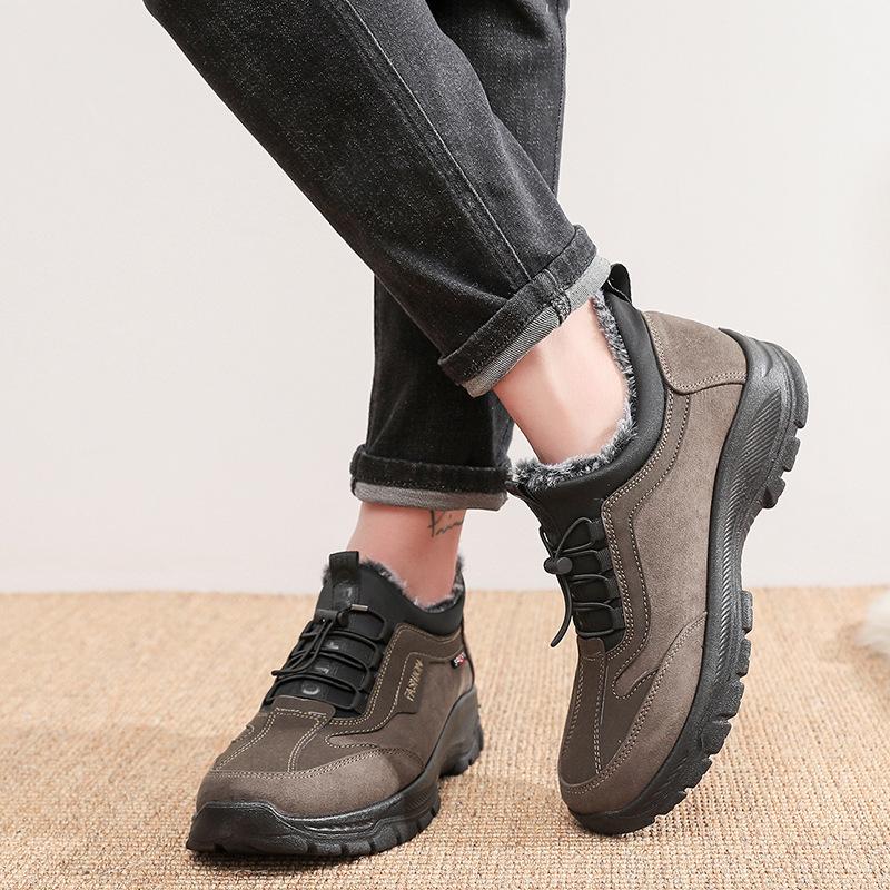 Große Größe 46 47 Winter Warme Freizeitschuhe Herren Frühling Damen Sneakers Stoff Männlich Outdoor Wanderschuhe Damen Baumwoll-Slipper