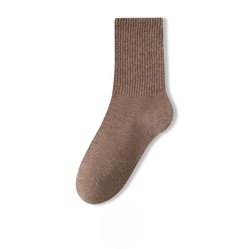 Female Spring and Autumn Pure Cotton High Elastic Breathable Tube Cotton Socks