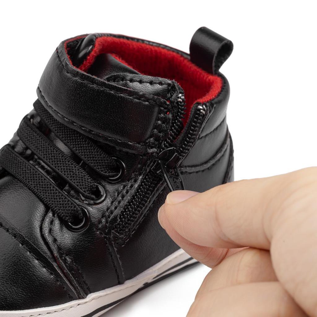 PU-Softsohlen High-Top-Sneaker für Babys (0-12 Monate)