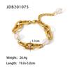 Bracciale Perle in Acciaio Inossidabile - Un Accessorio Elegante da Sovrapporre con Bracciale in Acciaio Titanio per Donna