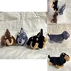 Adorable Plush Dachshund Coin Purse Soft Backpack Keychain Toy Gift For Kids