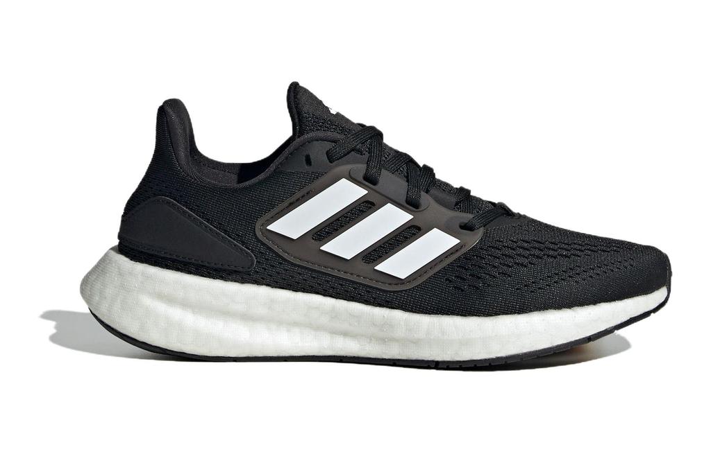 adidas Pure Boost Running Abrasion Resistant Breathable Low Top Kids' Running Shoes Black Teenagers ID8480
