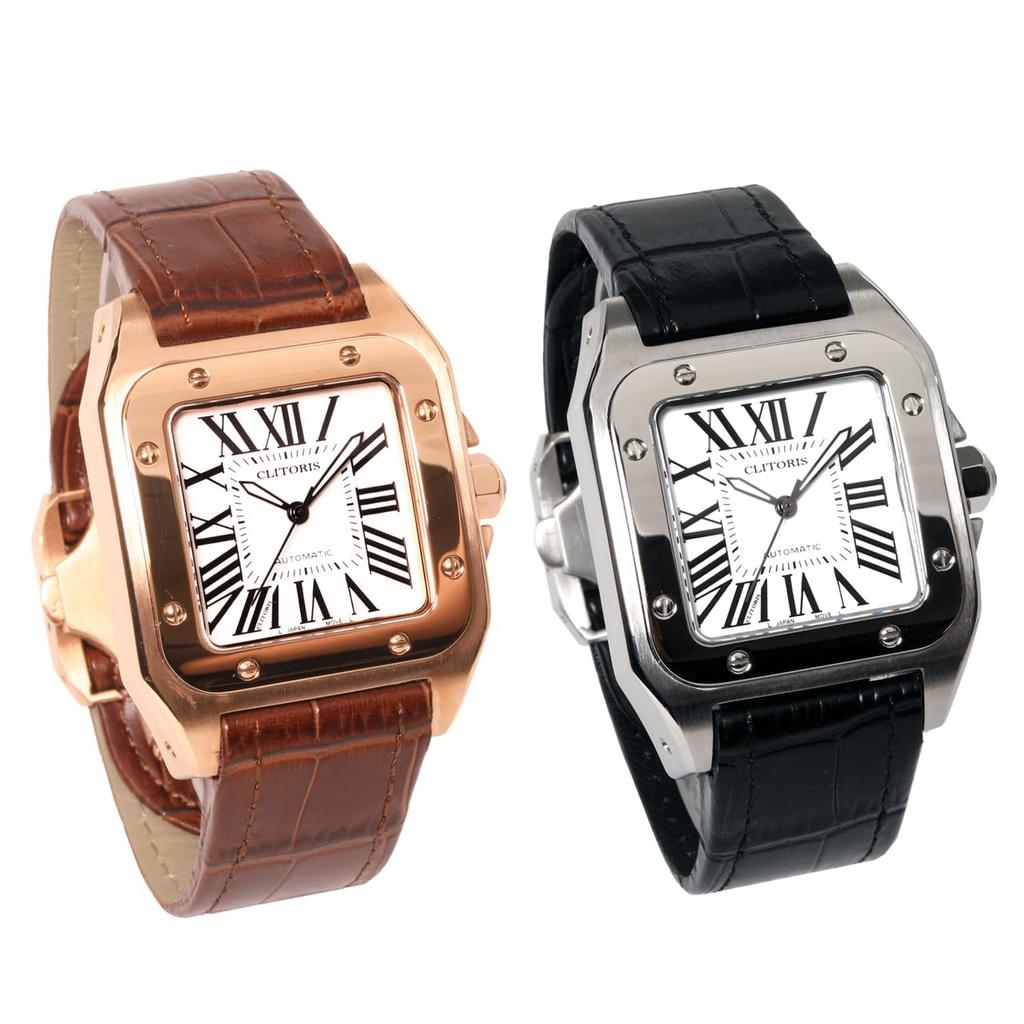Watch OMECO Clitoris mankos100 Japanese Movement Luxury Watch Watch Omeko Clock Men's Men's (Gold)