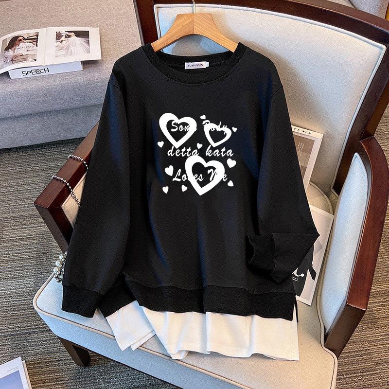 Extra Large Plus Size Loose Autumn Hoodie - 150/160 Cm Bust, Fits 200-350 Jin