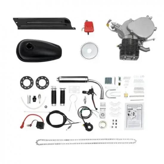 2-Stroke 100CC Bicycle Engine Kit Gas Motorized Bike Motor Full Set CDI Ignition