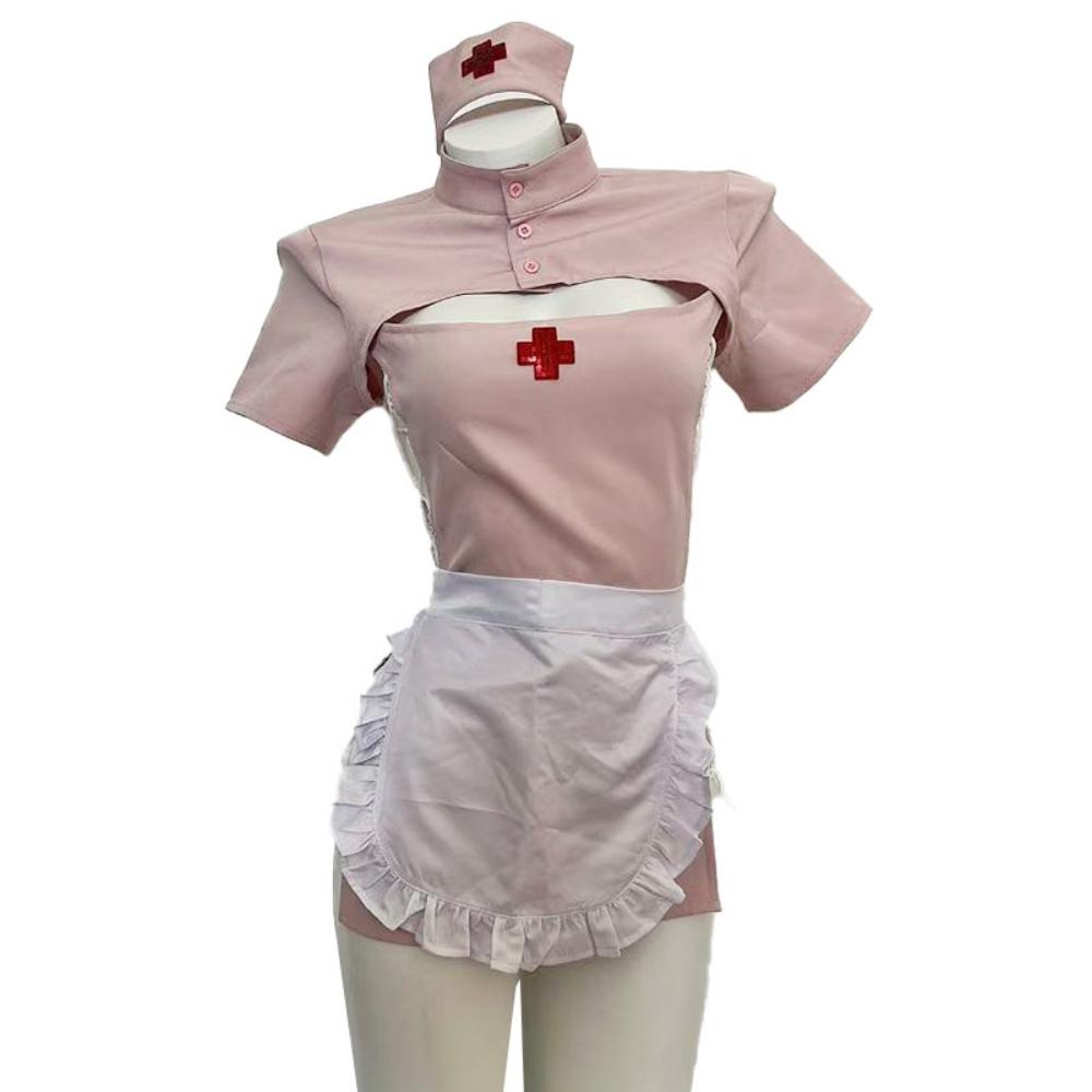 Women Sexy Lingerie Erotic Nurse Cosplay Nurse Dress Underwear Miniskirt Uniform Temptation Costume Babydoll Erotic Role Play