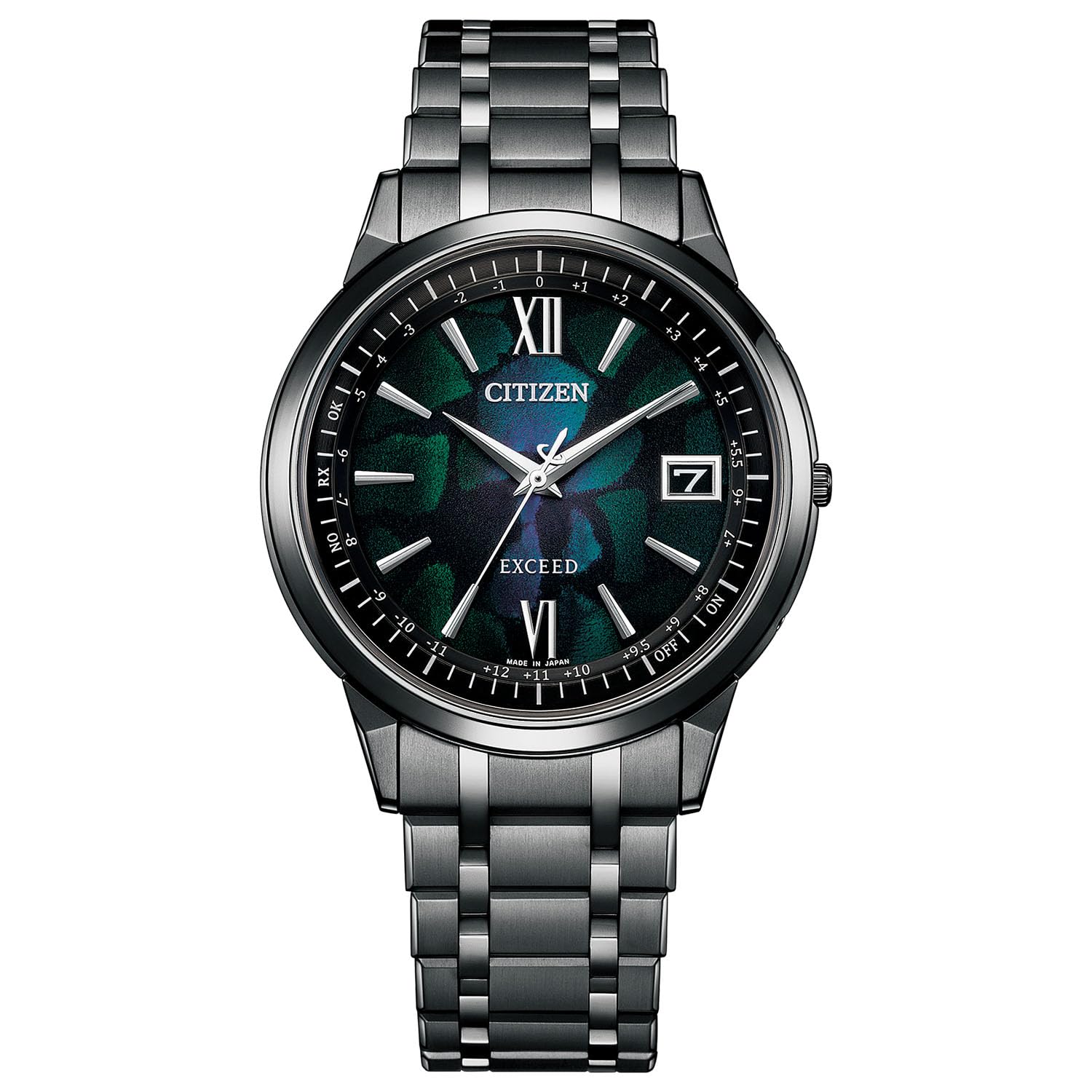 

Exceed Brand Watch 100th Anniversary Limited Model Eco Drive Radio Watch Waterproof Black [Citizen] CITIZEN CB1146-64E для чоловіків чорний