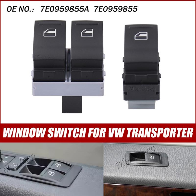Car Electric Power Window Lifter Switch Button For VW Transporter T5 T6 V Carevelle Multivan 7E0959855A 7E0959855 Replacement