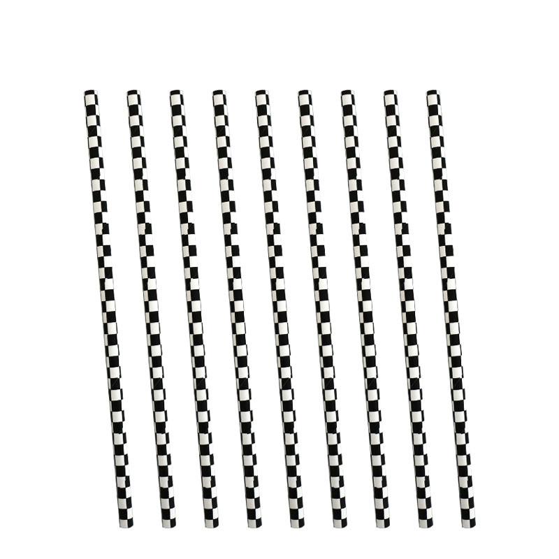 Czarne i Białe Artykuły Imprezowe Jednorazowa Zastawa Stołowa Talerzyki Papierowe Kubeczki Papierowe Ręczniki Papierowe Dekoracja na Przyjęcie Urodzinowe Dziewczynki