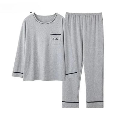 Bavlnené pyžamové súpravy Elegantný minimalistický štýl Pyžamá Plus Size Domáci oblek pre chlapca Jeseň Zima Pánsky ležérny župan
