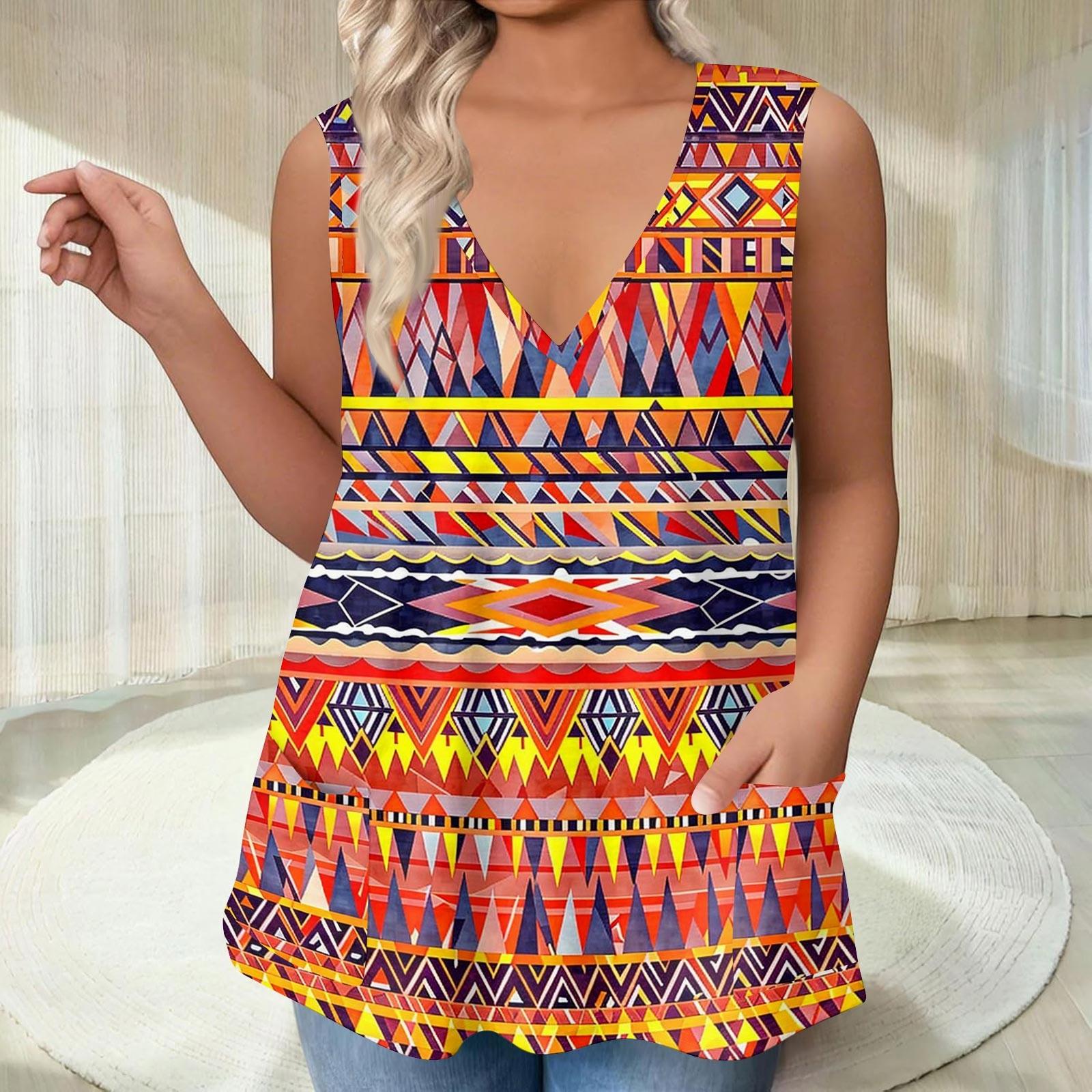 

Женская футболка с V-образным вырезом, свободная жилетка с карманами, футболка с принтом снизу XXL