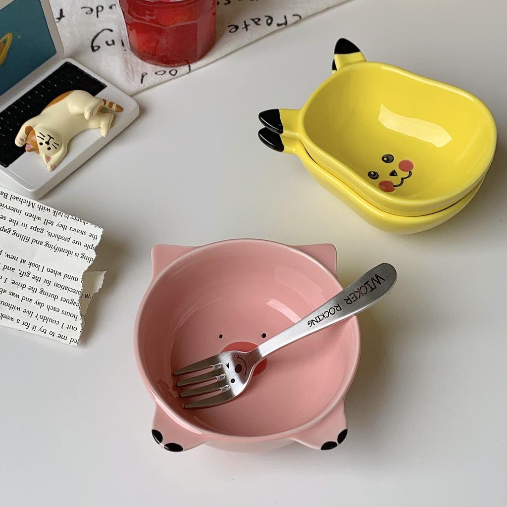 Cute Fruit Plate Household Underglaze Small Condiment Dish Ceramic Soy Sauce Vinegar Hot Pot Barbecue Dipping Snack Plate