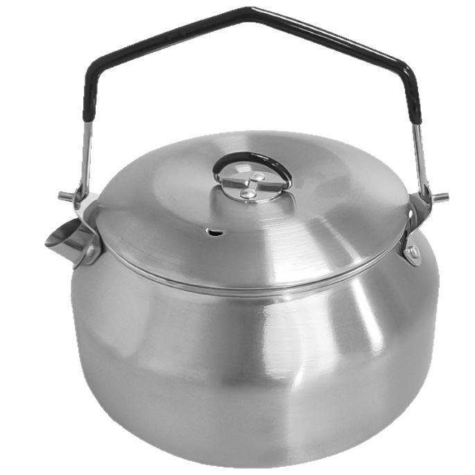 Portable Outdoor Camping Kettle: 304 Stainless Steel Teapot with Foldable Stove