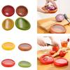 4Pcs Fruit and Vegetable Storage Container Re-usable Food Storage Container Savers for Onions, Lemons, and Tomato
