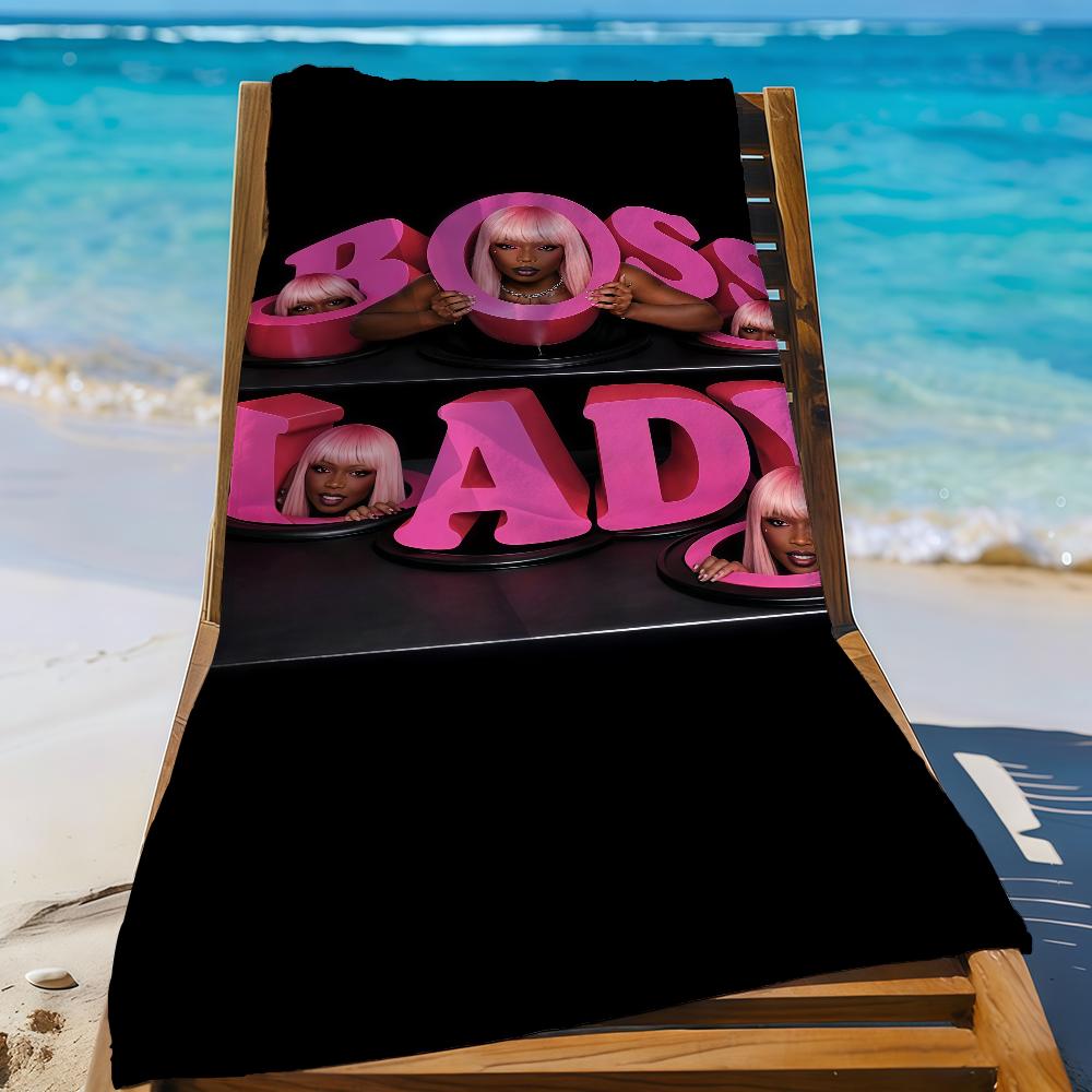 

Raooer Theodora B-Boss Lady Towel Sports Quick Dry Travel Camping Gear Sandproof Soft Light Large Beach Towel W40*H60(CM)