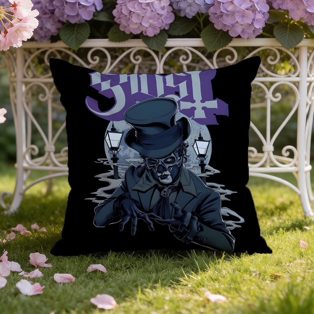Band G-Ghost Cushion Cover Home & Car Dual-Scene Pillow Cover: Reversible for Premium Comfort