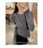 Wool Slim Fit Striped Knit Top for Women - Autumn Winter 2024