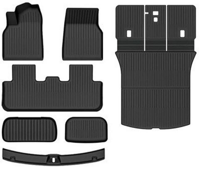 Tesla Model 3/Y Full Surround TPE Floor Mats (Left/Right Rudder)