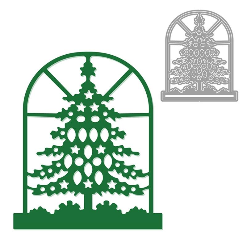 Christmas Tree Metal Cutting Dies Stencils for DIY Scrapbooking Decorative Embossing Paper Cards Template Decor Die Cuts