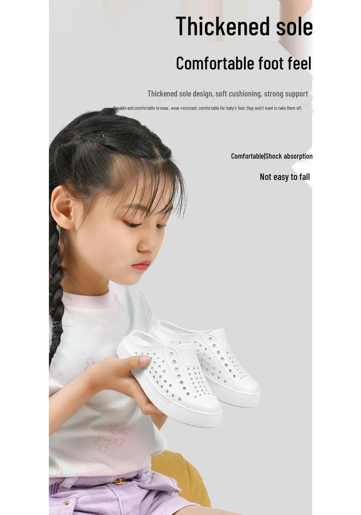 Kinder Crocs Draagbare Antislip Waterdichte Lichtgewicht Gesloten Neus Strand Sandalen voor Jongens en Meisjes