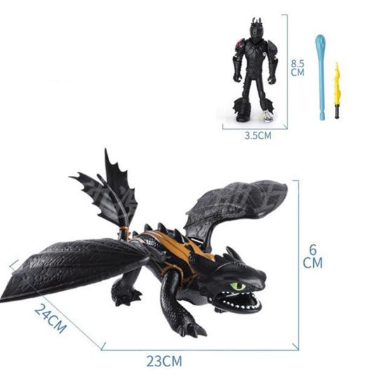 How To Train Your Dragon Toothless Light Fury Hiccup Figure Doll Toy Kids Gift