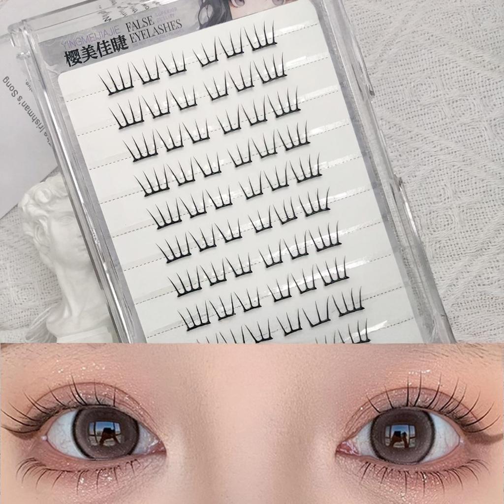 11-13mm Glue Free False Eyelashes Natural Cosplay False Eyelashes for Beginner & Proficients Friendly