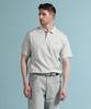 PANICALE Gray Logo Short Sleeve Polo Shirt