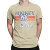 Summer New Men‘s T Shirts Mickey And Friends Mickey And Pluto Print Retro Cotton Fashion Short Sleeve O-neck Tees Casual Tops