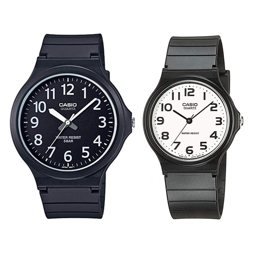 Casio Cheap Casio Retro Analog Watch Black White for Men and Women MW-240-1BJHMQ-24-7B2LLJF