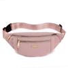 Men's and Women's Street Trend Waist Bag Oxford Casual Color Waist Bag Crossbody Chest Bag