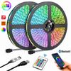 Luzes LED USB 5V com App e Controle Remoto de 24 Teclas Fita Flexível RGB Luzes de Diodo para Fundo de TV Luces Led
