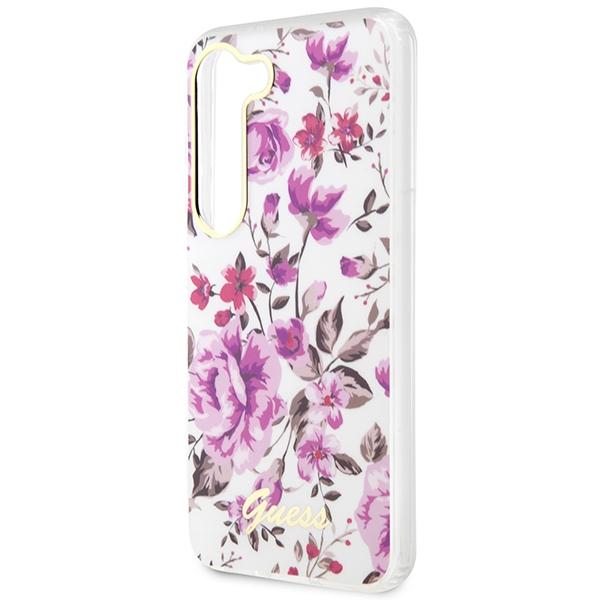 Etui Do Samsung Galaxy S23 Plus Guess Flower Collection Białe