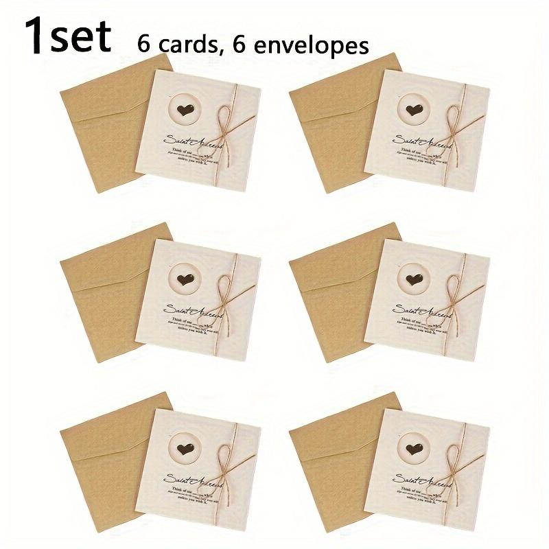 1Set Retro Greeting Card Small Card, Exquisite High-end Creative Three-dimensional Birthday Card, Gratitude and Blessing Small Card