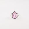 Morganite Gemstone 925 Sterling Silver Jewelry Handmade Bezel Set Ring For Gift RR-57-5