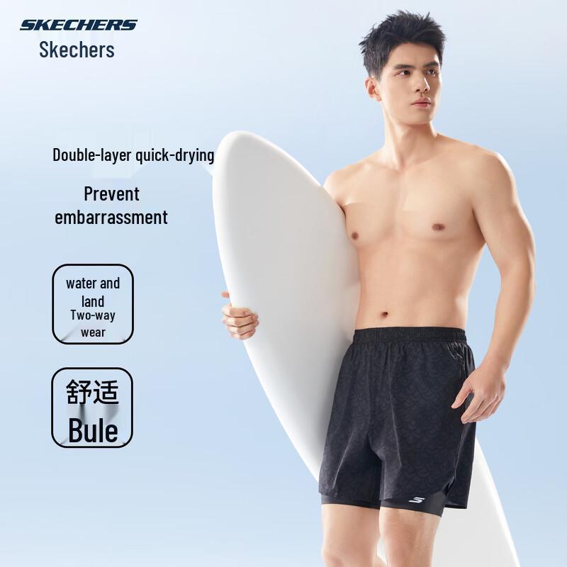 

Skechers Men s Double Layer Quick-Dry Swim Trunks 3XL