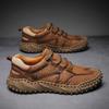 Autumn and Winter New Outdoor Leisure Leather Shoes Retro Low-Top Men's Shoes Trendy Plus Size British Style Work Shoes