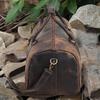 Personalized Leather Duffle Bag Full Grain Leather Weekender Travel Bag Groomsmen Gift Sports Gym Bag for Men and Women Carry on Cabin Bag
