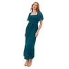Lovedrobe Womens/Ladies Burnout Floral Square Neck Angel Sleeve Midaxi Dress