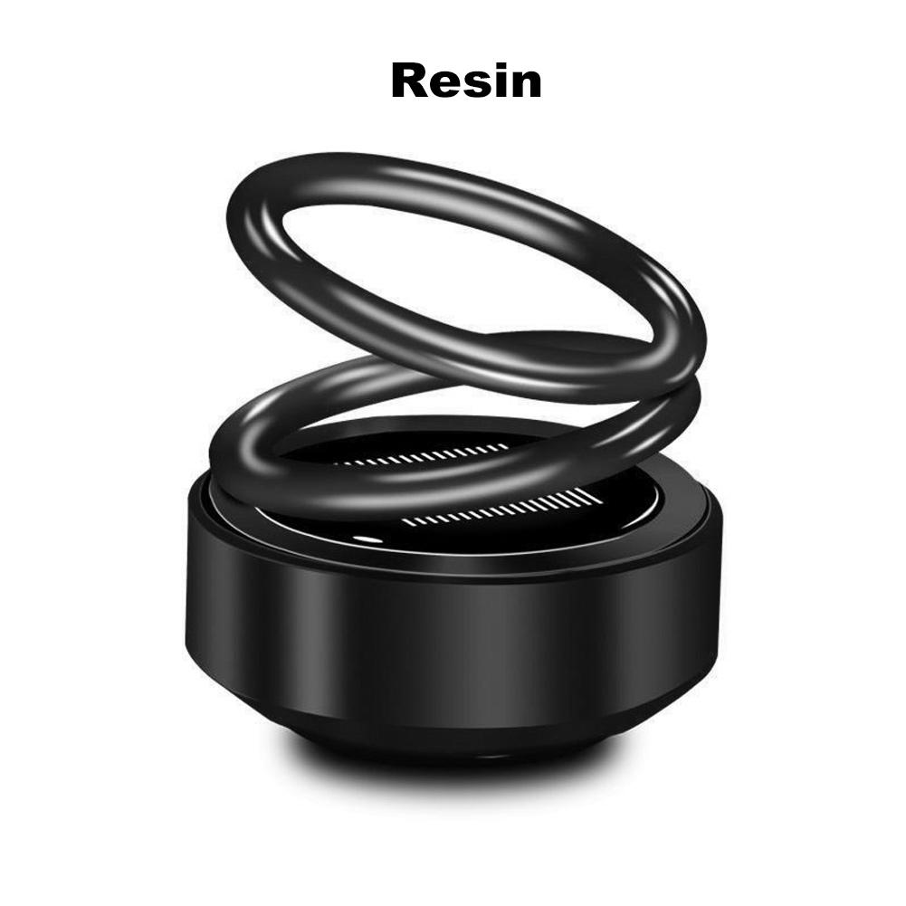 Automobilový solární rotační aromaterapeutický osvěžovač vzduchu s dvojitým kroužkem, difuzor pro interiérové ​​doplňky pro dekoraci domu v autě