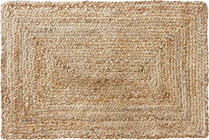 

Ручной плетеный джутовый плетеный коврик Натуральные двусторонние коврики с акцентом на ферме для гостиной, кухни, спальни 120cm x 180cm естественный