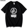 Red Han Lincoln Park Short-sleeved Tshirt Men Women Linkin Park European and American Music Rock Band Tide Pure Cotton Loose Top