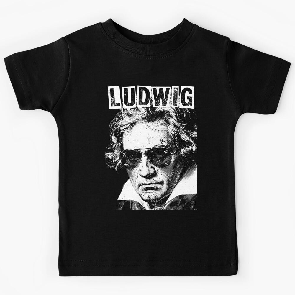 Ludwig van Beethoven Funny Composer Retro Pop Art Music Kids T-Shirt 150