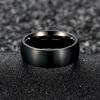 Black Solid Simple Vintage Rings Classic Men Stainless Steel Rings  Matte Men Engagement Wedding Bands Jewelry Gift Wholesale