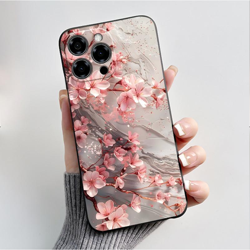 Per Custodia Doogee Note 58 Pro Lusso Moda Pattern Farfalle Fiori Nero Morbido TPU Silicone Cover Posteriore Telefono Cassa Antiurto