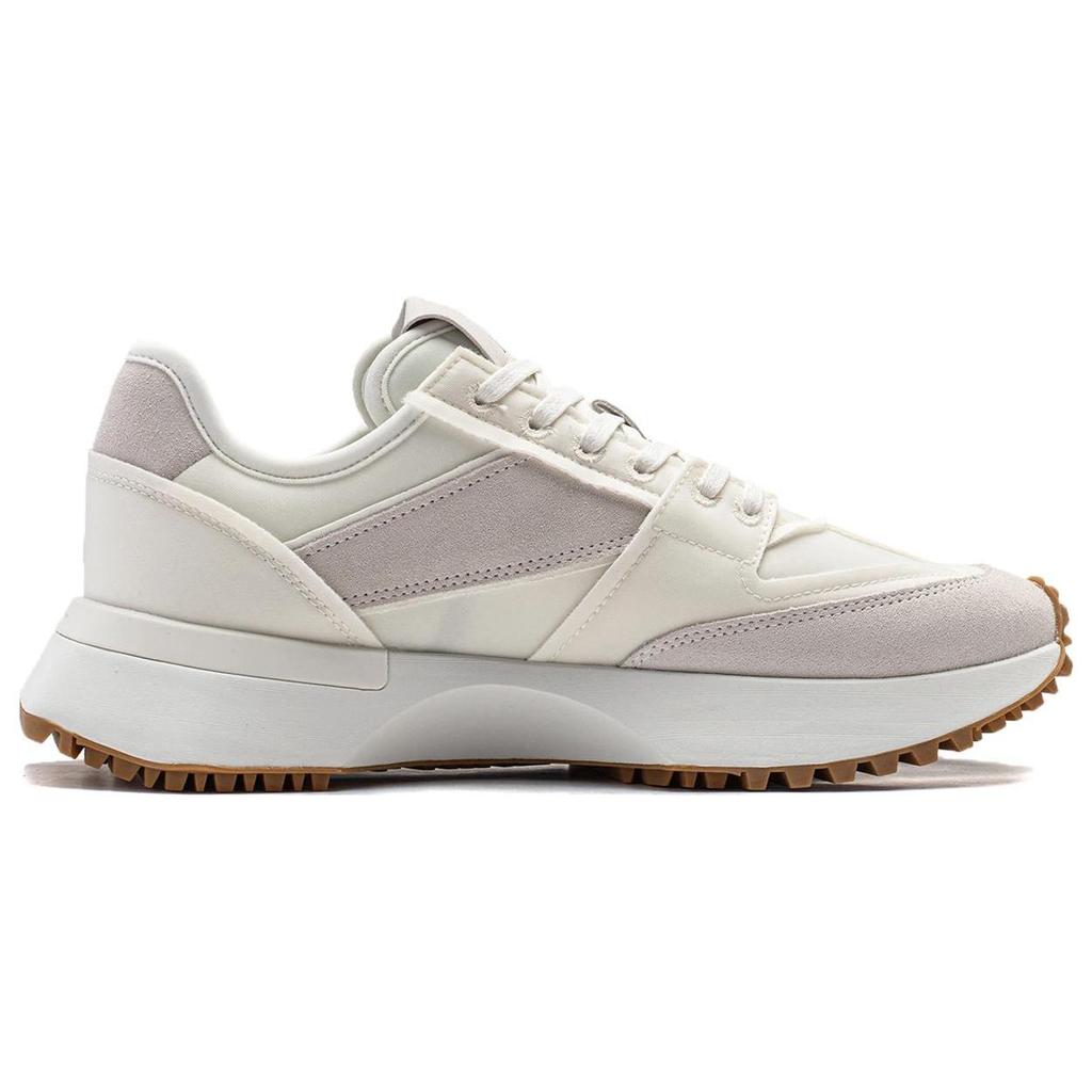 Li Ning 001 Vntg Lightweight Abrasion Resistant Low top Running Shoes Women's White AZGT034-1