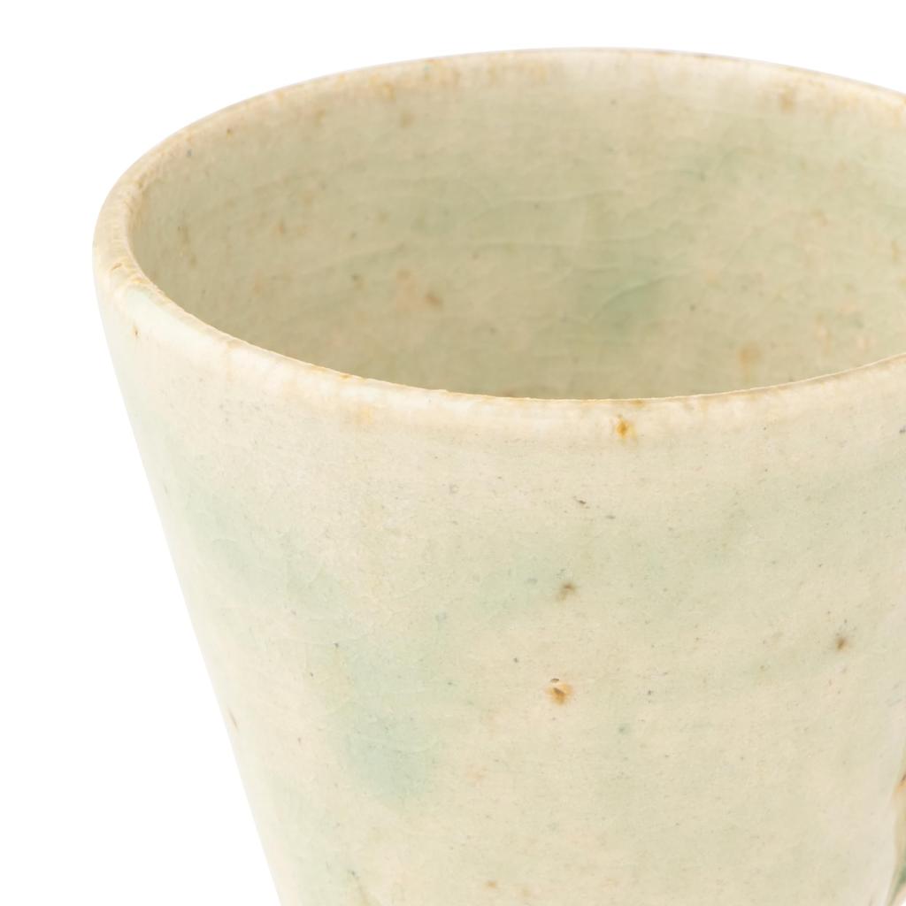 Marui Pottery Shigaraki Ware Hechimon Mug Cup Espresso Cup Capacity 90ml White Glass Ivory Approx. MR-3-4375