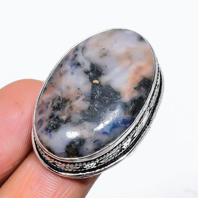 Natural Sodalite Gemstone Handmade 925 Sterling Silver Jewelry Ring Size 8 N6o29