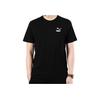 Puma Logo Print Short Sleeve T-Shirt Men Tops Black 579124-01