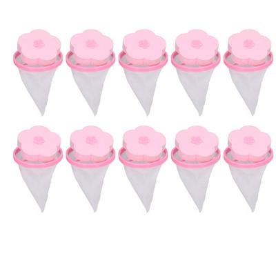 Washing Machine Filter Bag Floating Reusable Laundry Hair Mesh Remover for Pulsator Washer 10pcs